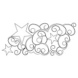 star curl border 001